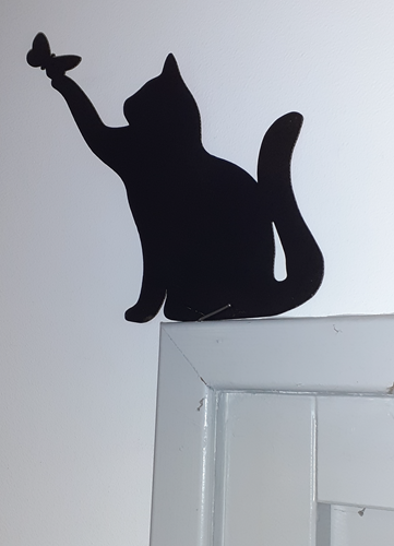 Décoration de porte - Chat